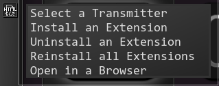 Transmitter settings